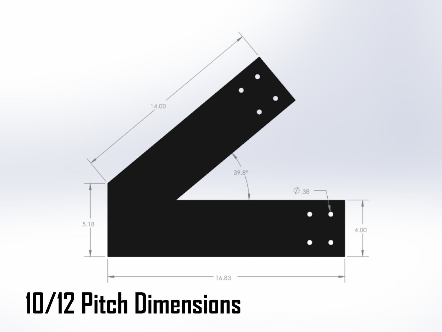 King Truss Bracket Set - Industrial Style - For 6 Inch Lumber - Wood Post Brackets - construction materials - building supports - beam supports - post supports