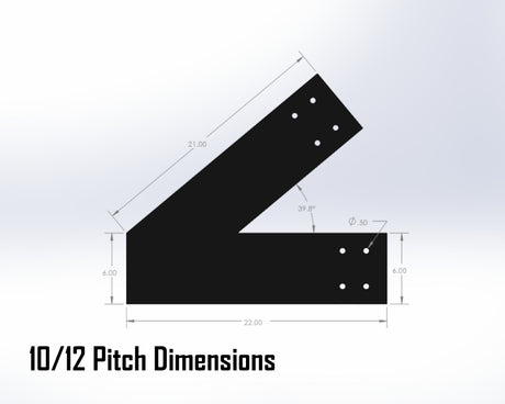 Web Truss Bracket Set - Industrial Style - For 8 Inch Lumber - Wood Post Brackets - construction materials - building supports - beam supports - post supports
