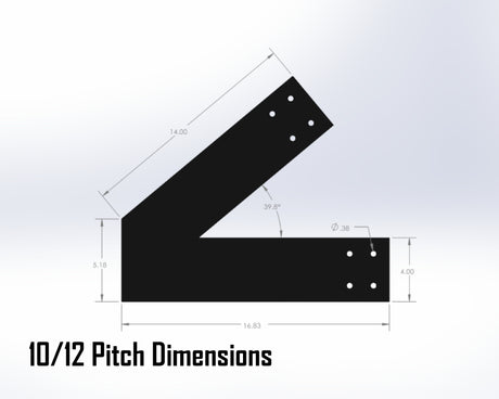 Web Truss Bracket Set - Industrial Style - For 6 Inch Lumber - Wood Post Brackets - construction materials - building supports - beam supports - post supports