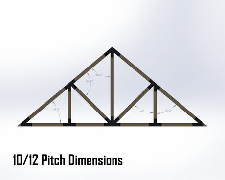 Howe Truss Bracket Set - Industrial Style - For 4 Inch Lumber - Wood Post Brackets - construction materials - building supports - beam supports - post supports