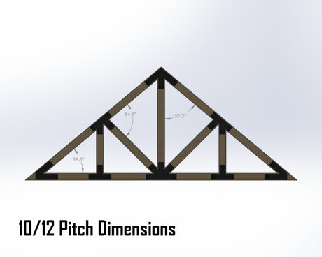 Howe Truss Bracket Set - Industrial Style - For 6 Inch Lumber - Wood Post Brackets - construction materials - building supports - beam supports - post supports