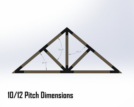 Web Truss Bracket Set - Industrial Style - For 4 Inch Lumber - Wood Post Brackets - construction materials - building supports - beam supports - post supports