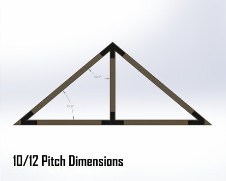 King Truss Bracket Set - Industrial Style - For 6 Inch Lumber - Wood Post Brackets - construction materials - building supports - beam supports - post supports