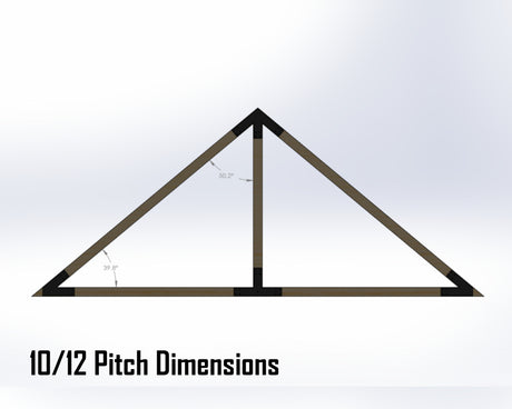 King Truss Bracket Set - Industrial Style - For 4 Inch Lumber - Wood Post Brackets - construction materials - building supports - beam supports - post supports