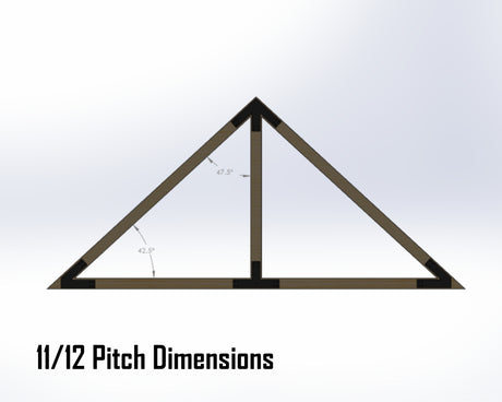 King Truss Bracket Set - Industrial Style - For 6 Inch Lumber - Wood Post Brackets - construction materials - building supports - beam supports - post supports