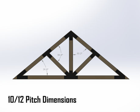 Web Truss Bracket Set - Industrial Style - For 8 Inch Lumber - Wood Post Brackets - construction materials - building supports - beam supports - post supports