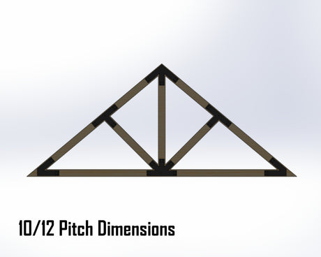 Web Truss Bracket Set - Industrial Style - For 6 Inch Lumber - Wood Post Brackets - construction materials - building supports - beam supports - post supports