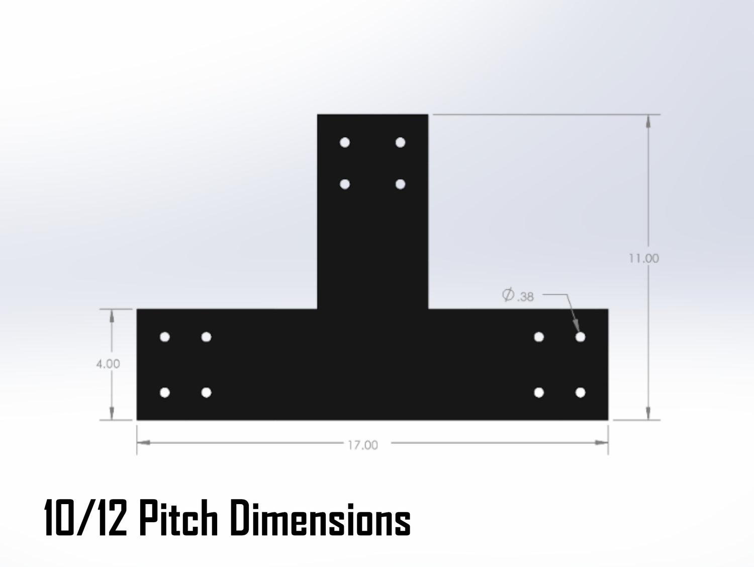 Howe Truss Bracket Set - Industrial Style - For 6 Inch Lumber - Wood Post Brackets - construction materials - building supports - beam supports - post supports