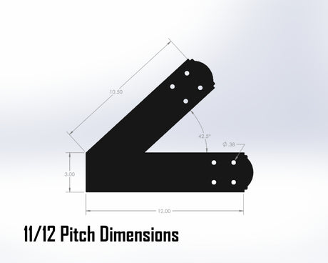 Web Truss Bracket Set - Crowned Style - For 4 Inch Lumber - Wood Post Brackets - construction materials - building supposrts - beam supports - post support - timber frame brackets - wood frame buildings - post frame buildings - barndominium brackets - exposed beam brackets