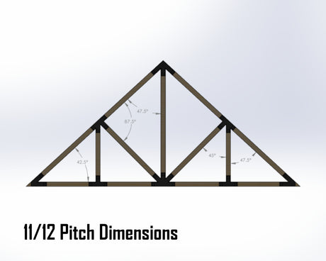 Howe Truss Bracket Set - Industrial Style - For 4 Inch Lumber - Wood Post Brackets - construction materials - building supports - beam supports - post supports