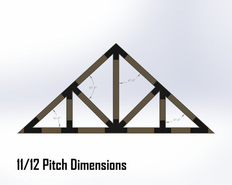 Howe Truss Bracket Set - Industrial Style - For 8 Inch Lumber - Wood Post Brackets - construction materials - building supports - beam supports - post supports