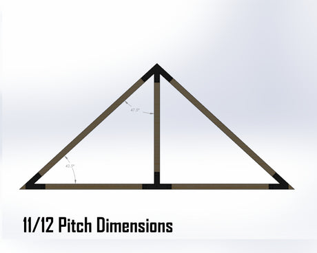 King Truss Bracket Set - Industrial Style - For 4 Inch Lumber - Wood Post Brackets - construction materials - building supports - beam supports - post supports