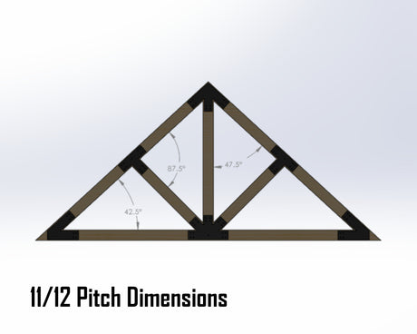 Web Truss Bracket Set - Industrial Style - For 8 Inch Lumber - Wood Post Brackets - construction materials - building supports - beam supports - post supports