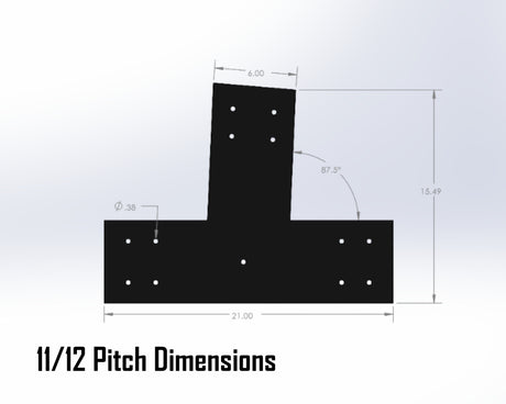 Web Truss Bracket Set - Industrial Style - For 8 Inch Lumber - Wood Post Brackets - construction materials - building supports - beam supports - post supports