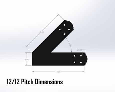 Web Truss Bracket Set - Crowned Style - For 4 Inch Lumber - Wood Post Brackets - construction materials - building supposrts - beam supports - post support - timber frame brackets - wood frame buildings - post frame buildings - barndominium brackets - exposed beam brackets