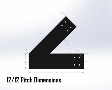 Web Truss Bracket Set - Industrial Style - For 8 Inch Lumber - Wood Post Brackets - construction materials - building supports - beam supports - post supports