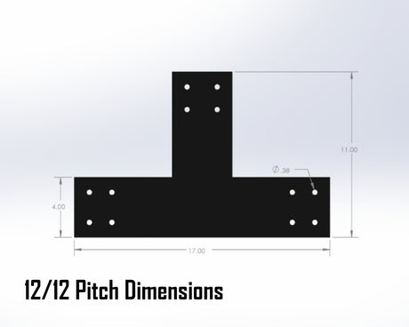 Howe Truss Bracket Set - Industrial Style - For 6 Inch Lumber - Wood Post Brackets - construction materials - building supports - beam supports - post supports