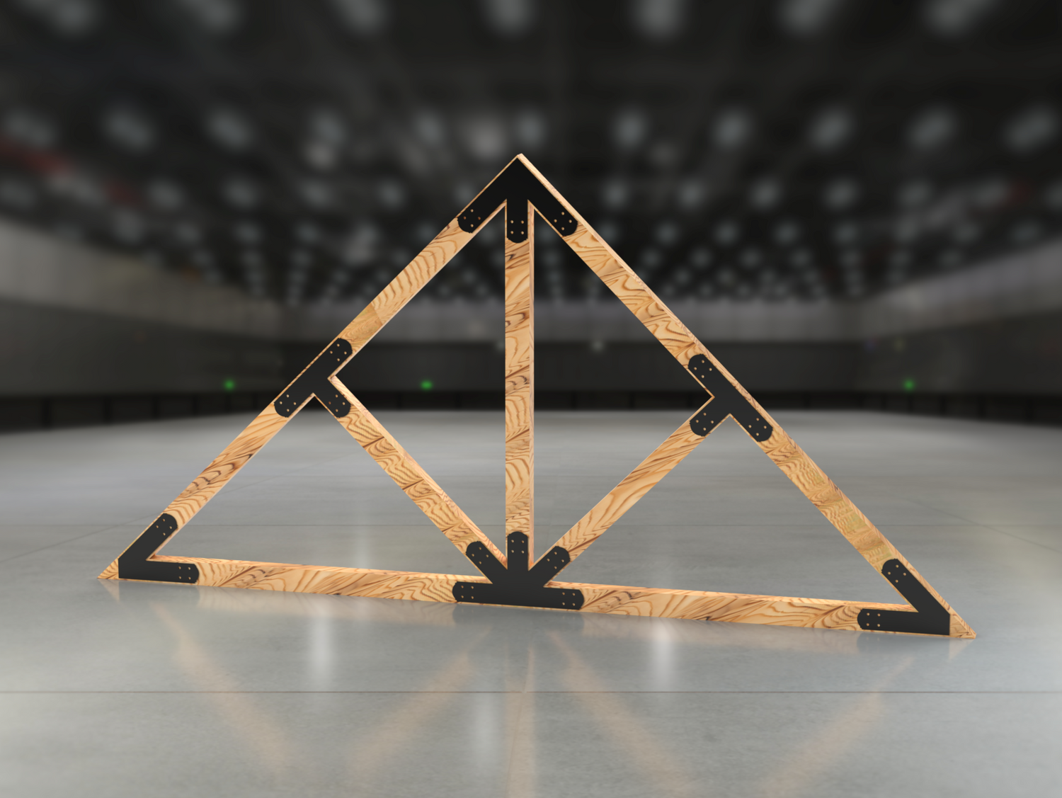 Web Truss Bracket Set - Crowned Style - For 8 Inch Lumber - Wood Post Brackets - construction materials - building supposrts - beam supports - post support - timber frame brackets - wood frame buildings - post frame buildings - barndominium brackets - exposed beam brackets