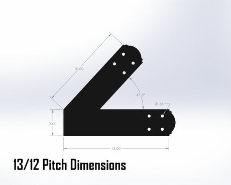 Web Truss Bracket Set - Crowned Style - For 4 Inch Lumber - Wood Post Brackets - construction materials - building supposrts - beam supports - post support - timber frame brackets - wood frame buildings - post frame buildings - barndominium brackets - exposed beam brackets