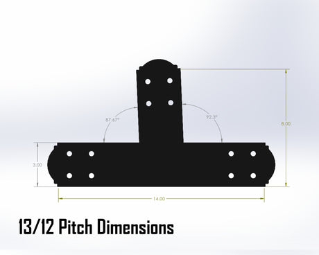 Web Truss Bracket Set - Crowned Style - For 4 Inch Lumber - Wood Post Brackets - construction materials - building supposrts - beam supports - post support - timber frame brackets - wood frame buildings - post frame buildings - barndominium brackets - exposed beam brackets