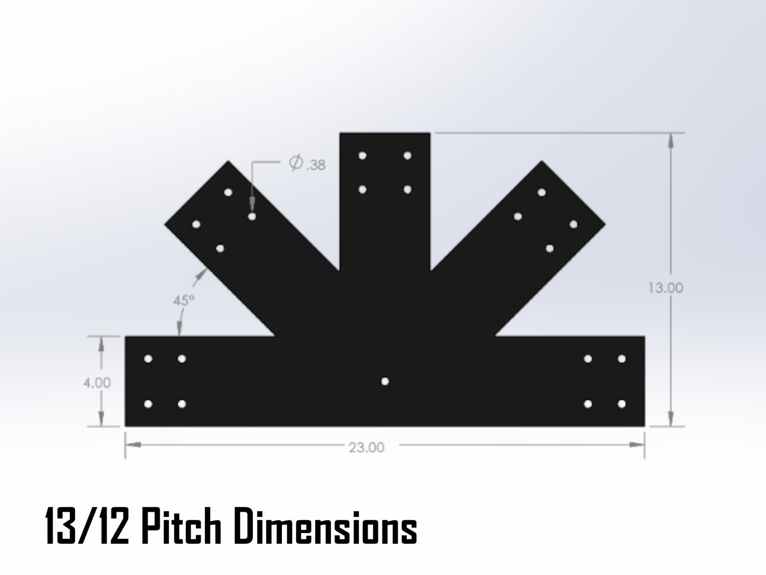 Web Truss Bracket Set - Industrial Style - For 6 Inch Lumber - Wood Post Brackets - construction materials - building supports - beam supports - post supports