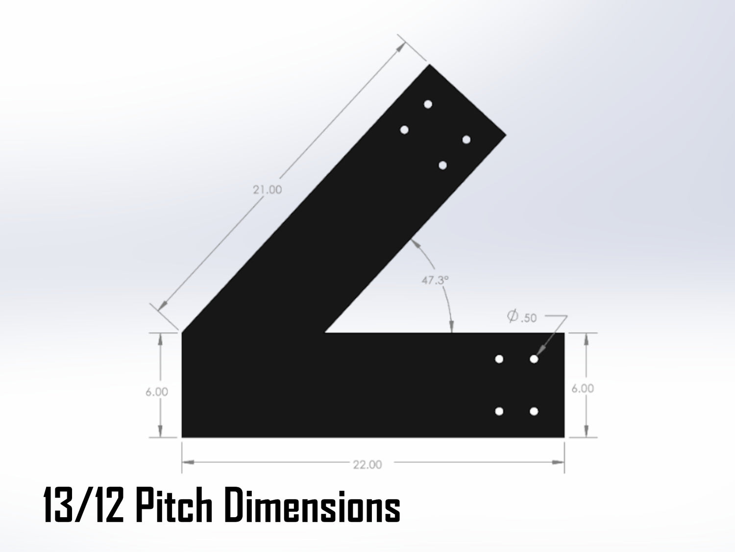 Web Truss Bracket Set - Industrial Style - For 8 Inch Lumber - Wood Post Brackets - construction materials - building supports - beam supports - post supports