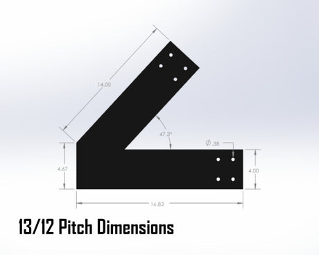 Web Truss Bracket Set - Industrial Style - For 6 Inch Lumber - Wood Post Brackets - construction materials - building supports - beam supports - post supports