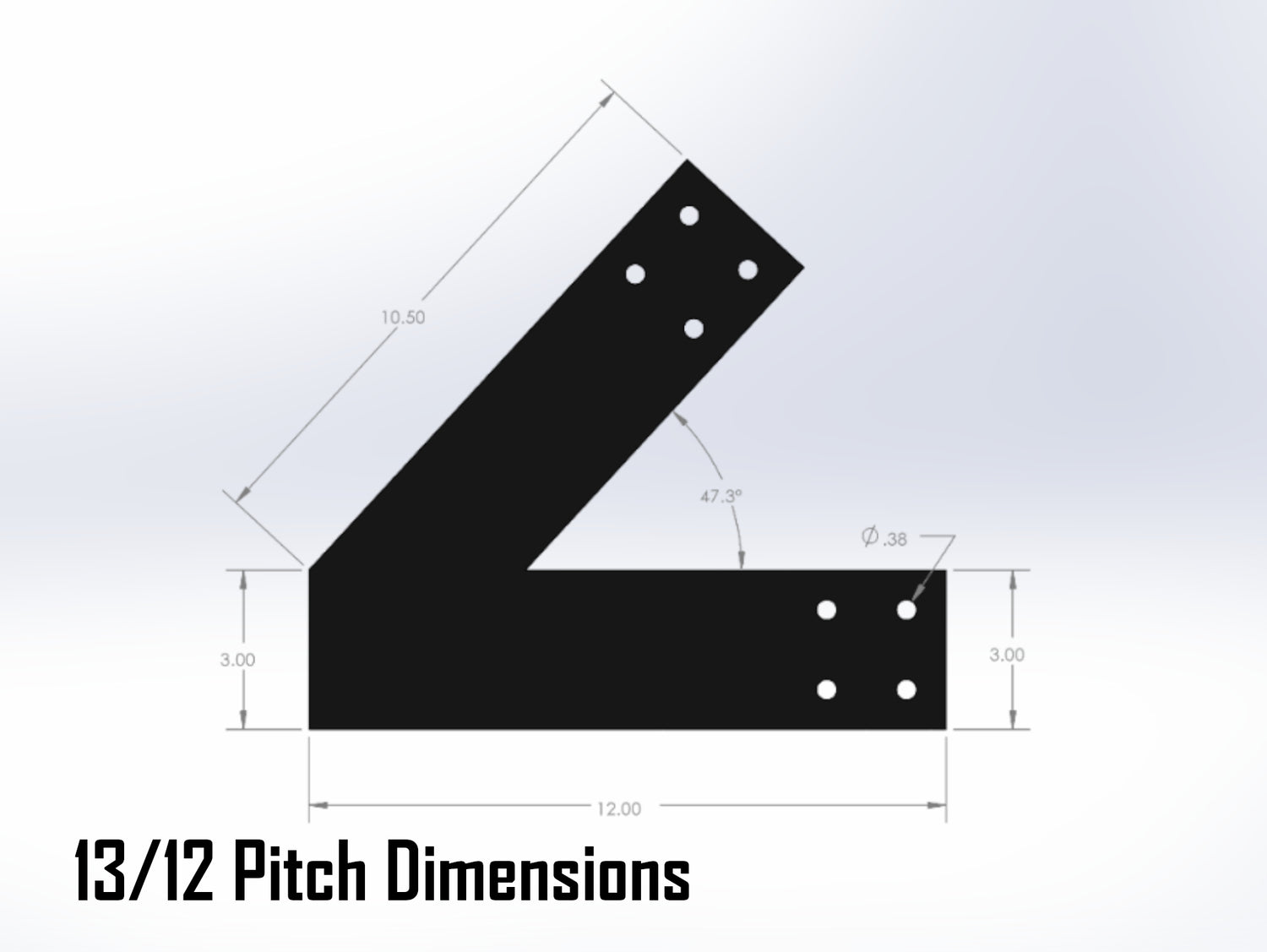 Web Truss Bracket Set - Industrial Style - For 4 Inch Lumber - Wood Post Brackets - construction materials - building supports - beam supports - post supports