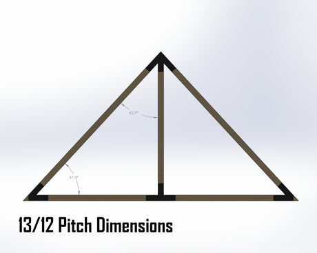 King Truss Bracket Set - Industrial Style - For 4 Inch Lumber - Wood Post Brackets - construction materials - building supports - beam supports - post supports