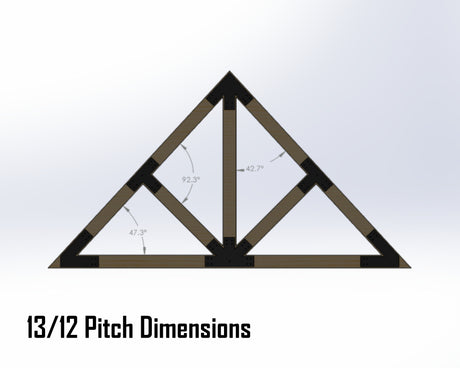 Web Truss Bracket Set - Industrial Style - For 8 Inch Lumber - Wood Post Brackets - construction materials - building supports - beam supports - post supports