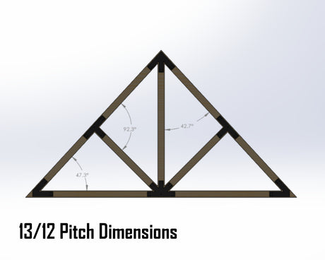 Web Truss Bracket Set - Industrial Style - For 6 Inch Lumber - Wood Post Brackets - construction materials - building supports - beam supports - post supports