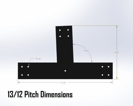 Web Truss Bracket Set - Industrial Style - For 6 Inch Lumber - Wood Post Brackets - construction materials - building supports - beam supports - post supports