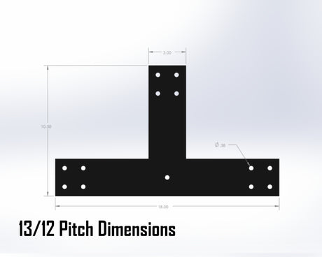 King Truss Bracket Set - Industrial Style - For 4 Inch Lumber - Wood Post Brackets - construction materials - building supports - beam supports - post supports