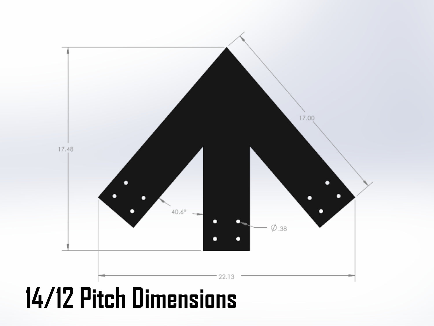 King Truss Bracket Set - Industrial Style - For 6 Inch Lumber - Wood Post Brackets - construction materials - building supports - beam supports - post supports