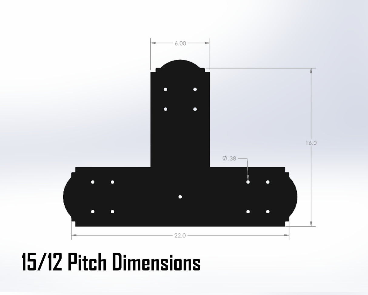 King Truss Bracket Set - Crowned Style - For 8 Inch Lumber - Wood Post Brackets - construction materials - building supposrts - beam supports - post support - timber frame brackets - wood frame buildings - post frame buildings - barndominium brackets - exposed beam brackets