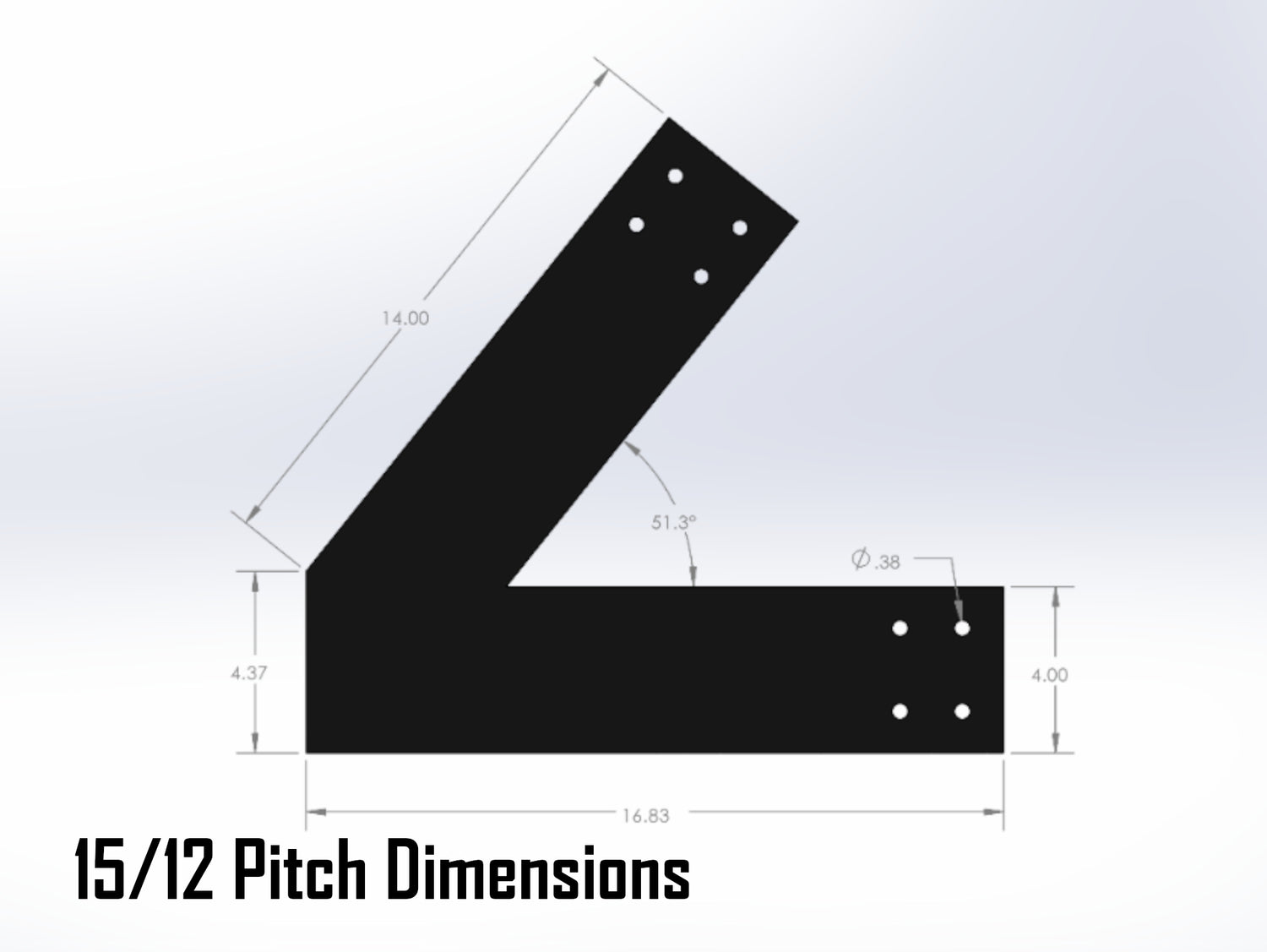 King Truss Bracket Set - Industrial Style - For 6 Inch Lumber - Wood Post Brackets - construction materials - building supports - beam supports - post supports