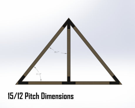 King Truss Bracket Set - Industrial Style - For 6 Inch Lumber - Wood Post Brackets - construction materials - building supports - beam supports - post supports