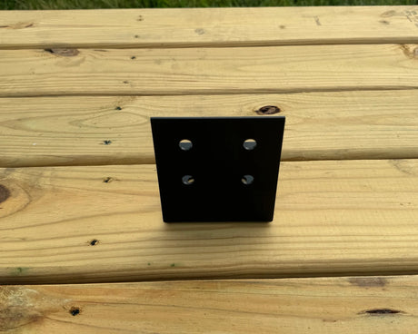 90 degree Industrial Bracket for 6" Post - Wood Post Brackets - construction materials - building supports - beam supports - post supports