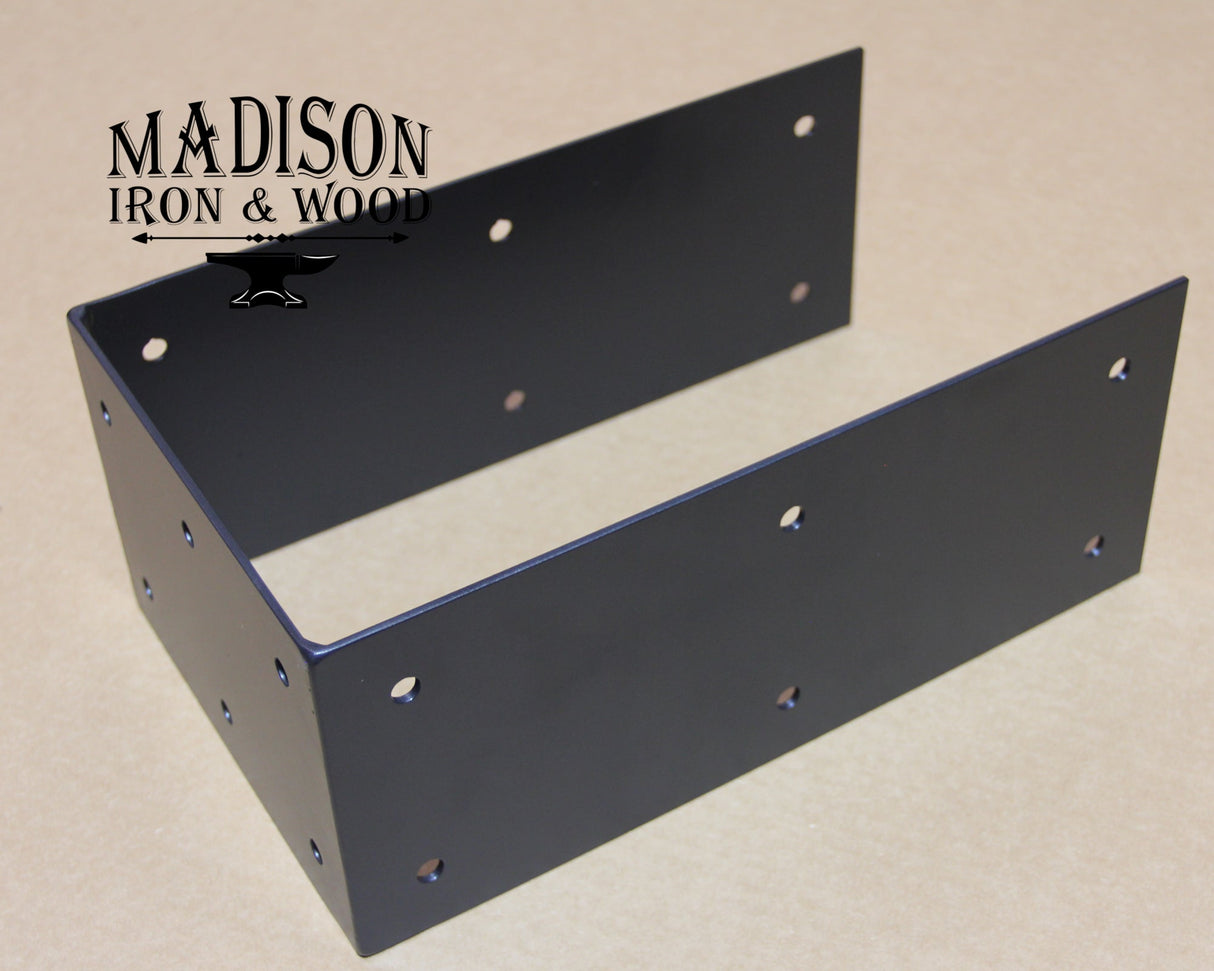 6" & 8" Post Base U Bracket - Wood Post Brackets - construction materials - building supports - beam supports - post supports