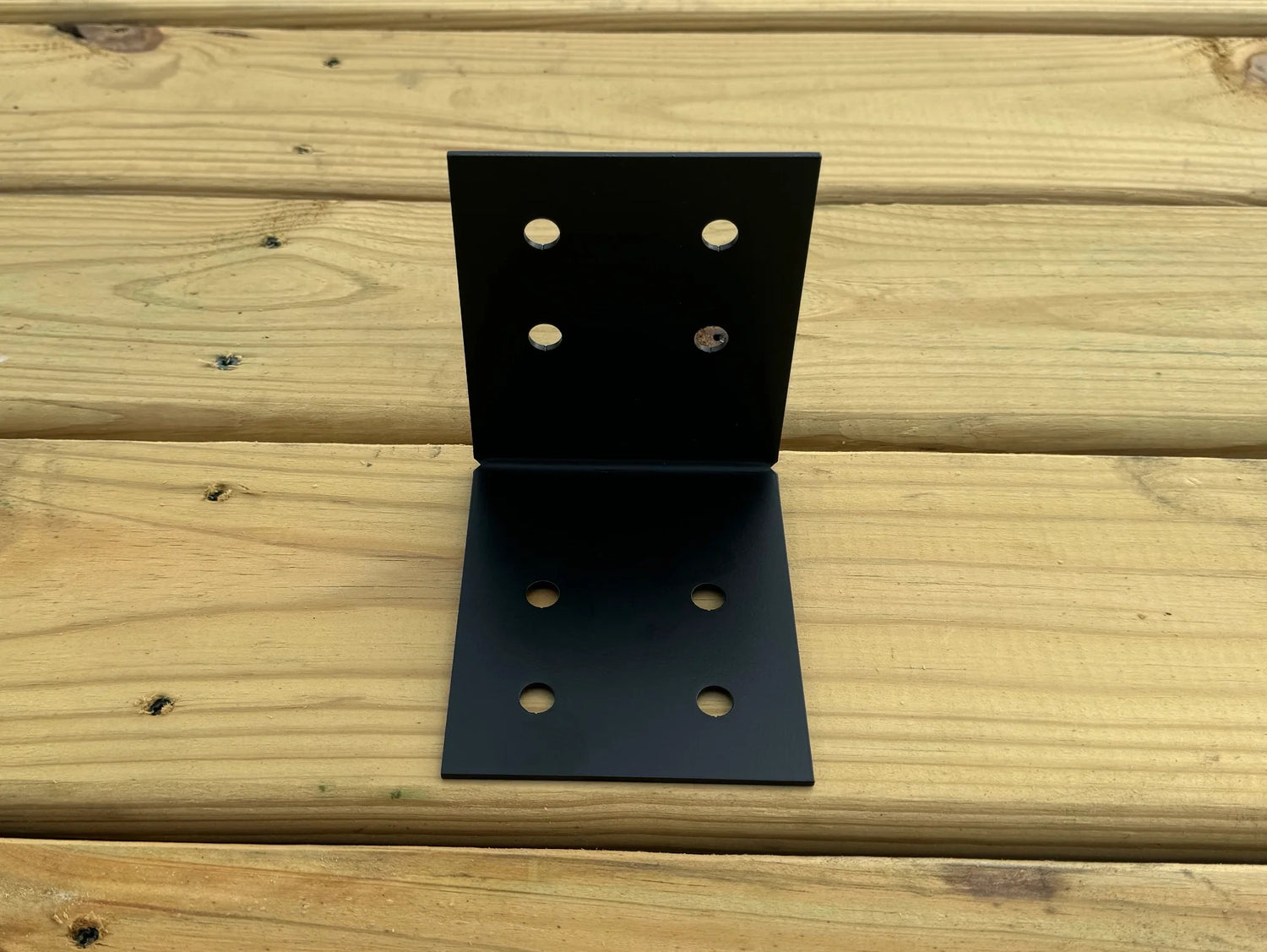 90 degree Industrial Bracket for 6" Post - Wood Post Brackets - construction materials - building supports - beam supports - post supports