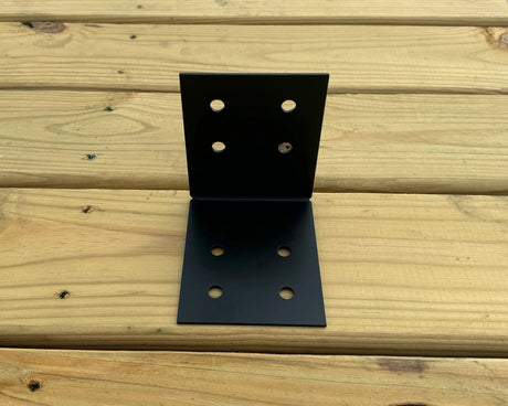 90 degree Industrial Bracket for 6" Post - Wood Post Brackets - construction materials - building supports - beam supports - post supports