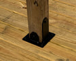 Heavy Duty Post Base Foot Bracket - Wood Post Brackets - construction brackets - brackets for post and beam construction - beam supports - post support - timber frame brackets - barndominium brackets - exposed beam brackets