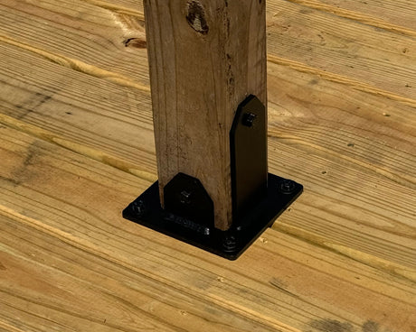 Heavy Duty Post Base Foot Bracket - Wood Post Brackets - construction brackets - brackets for post and beam construction - beam supports - post support - timber frame brackets - barndominium brackets - exposed beam brackets