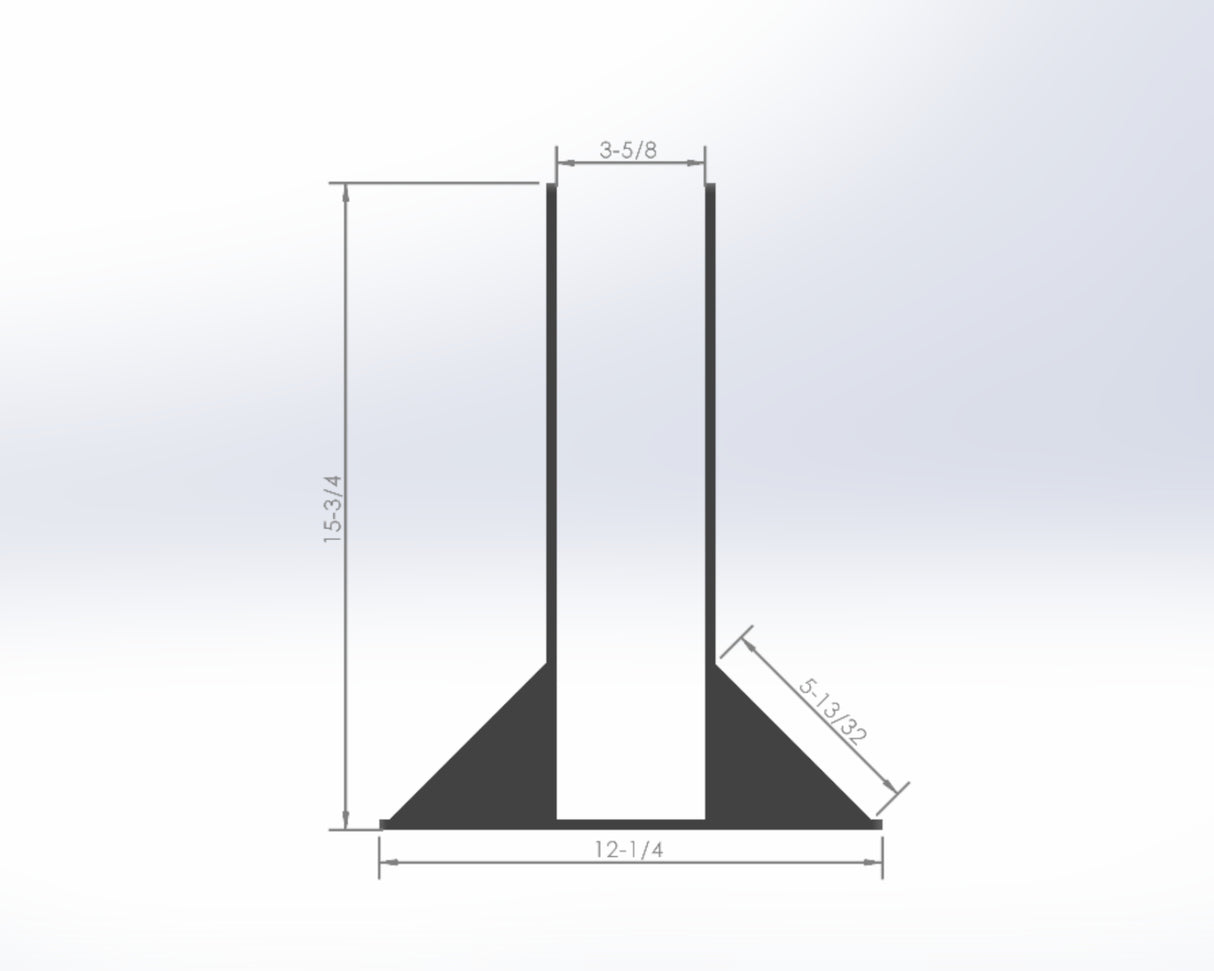 4X6 Post Footer Bracket - PF46 - Wood Post Brackets - construction materials - building supports - beam supports - post supports