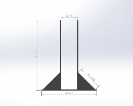 4X6 Post Footer Bracket - PF46 - Wood Post Brackets - construction materials - building supports - beam supports - post supports