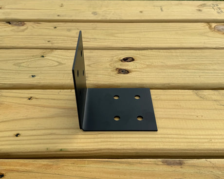 90 degree Industrial Bracket for 6" Post - Wood Post Brackets - construction materials - building supports - beam supports - post supports