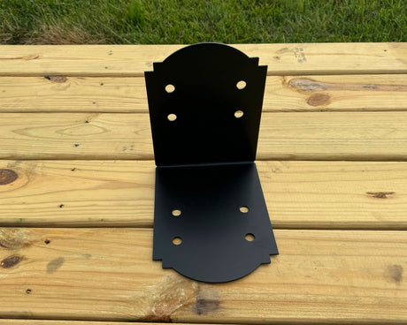 Crowned 90 Degree Brackets for 8x8 Dimensional Lumber - Wood Post Brackets - construction materials - building supports - beam supports - post supports