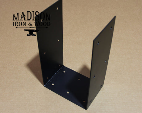 6" & 8" Post Base U Bracket - Wood Post Brackets - construction materials - building supports - beam supports - post supports