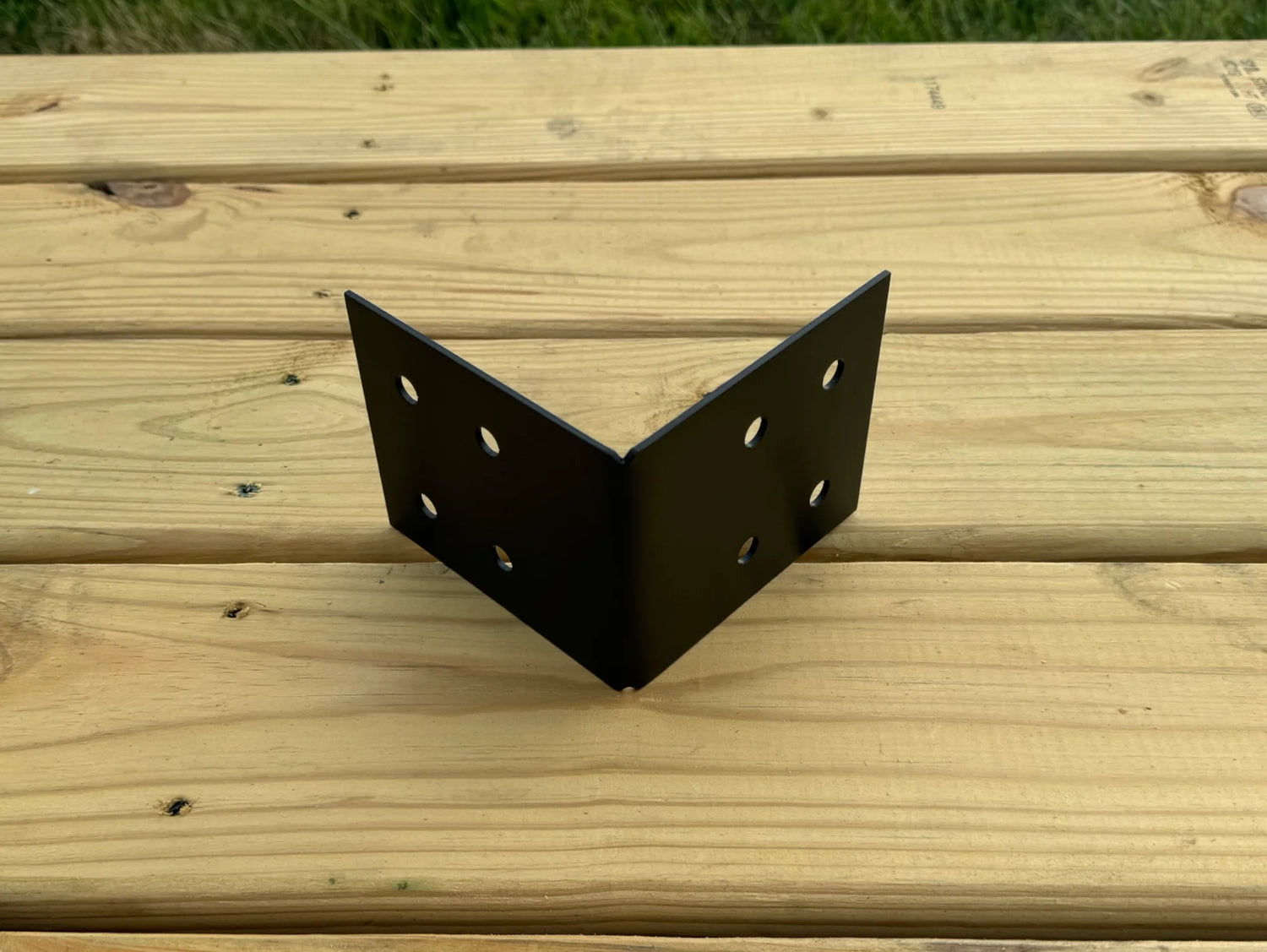 90 degree Industrial Bracket for 6" Post - Wood Post Brackets - construction materials - building supports - beam supports - post supports