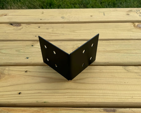 90 degree Industrial Bracket for 6" Post - Wood Post Brackets - construction materials - building supports - beam supports - post supports